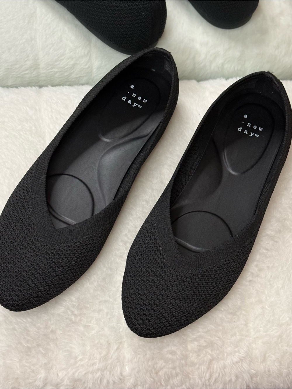 Black Slip-On Ballet Flats